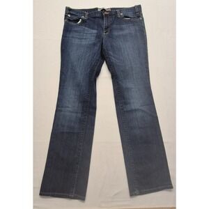 Gap straight fit women's denim blue jeans dark wash 12 ank